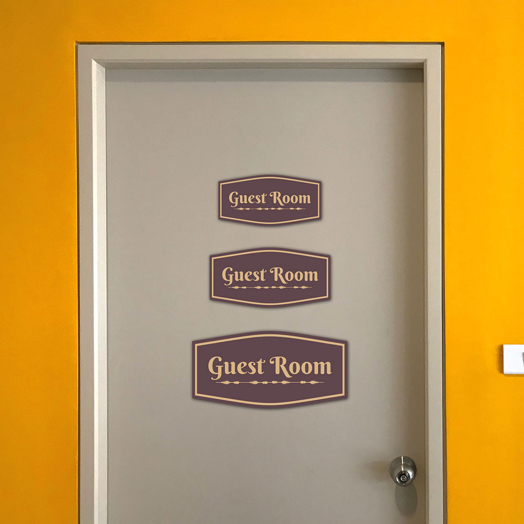 Fancy Plus Guest Room Wall or Door Sign