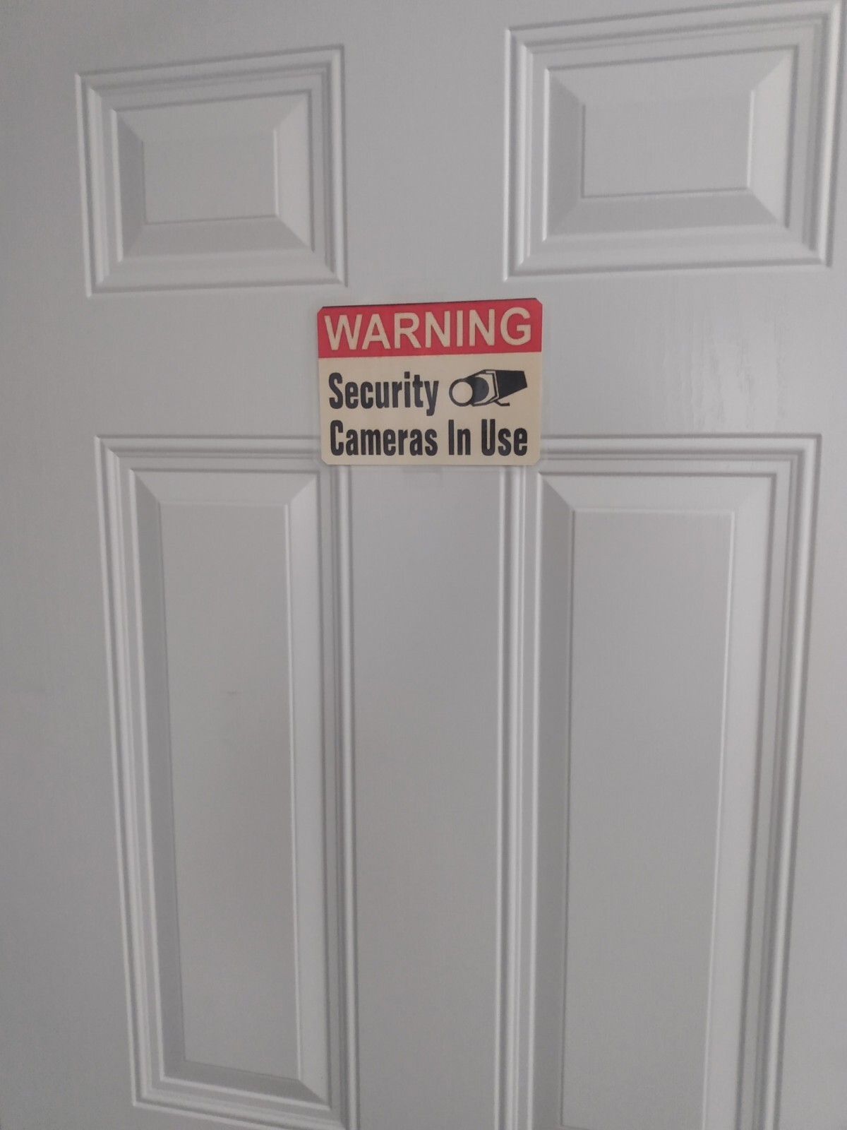 You Are On Camera 5&Prime; x 7&Prime; Plastic Laminated warning video surveillance