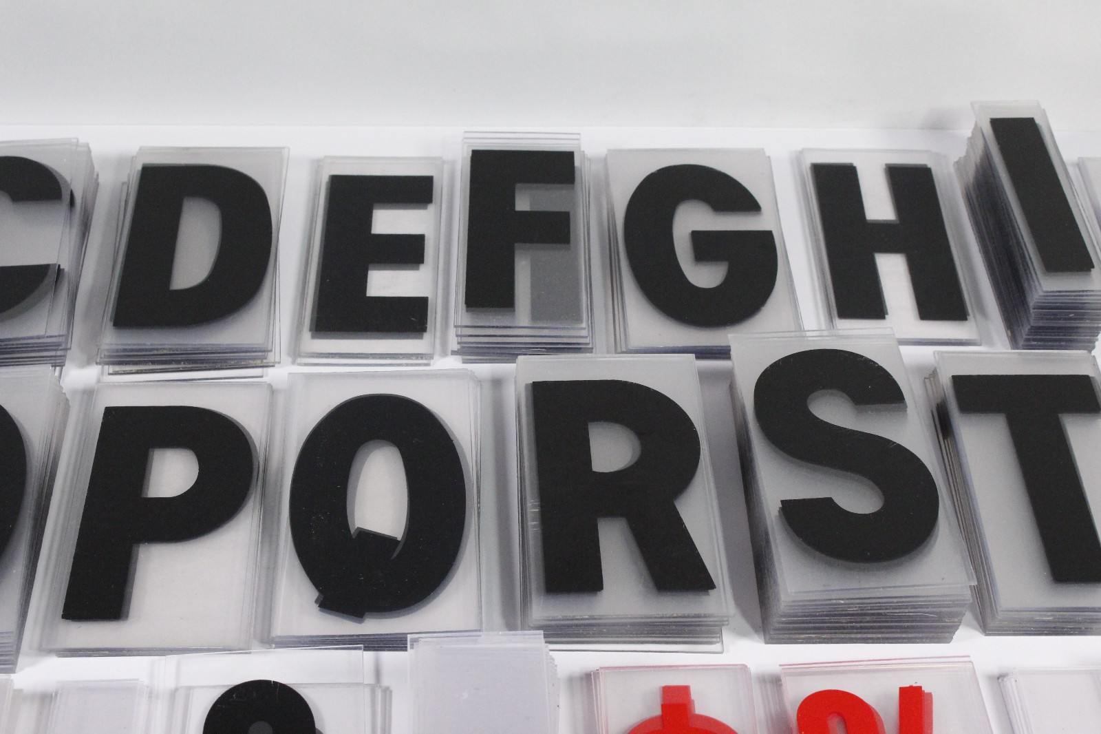 (480) Marquee Sign Letters Numbers Symbols 5&Prime; Various Width Acrylic Church
