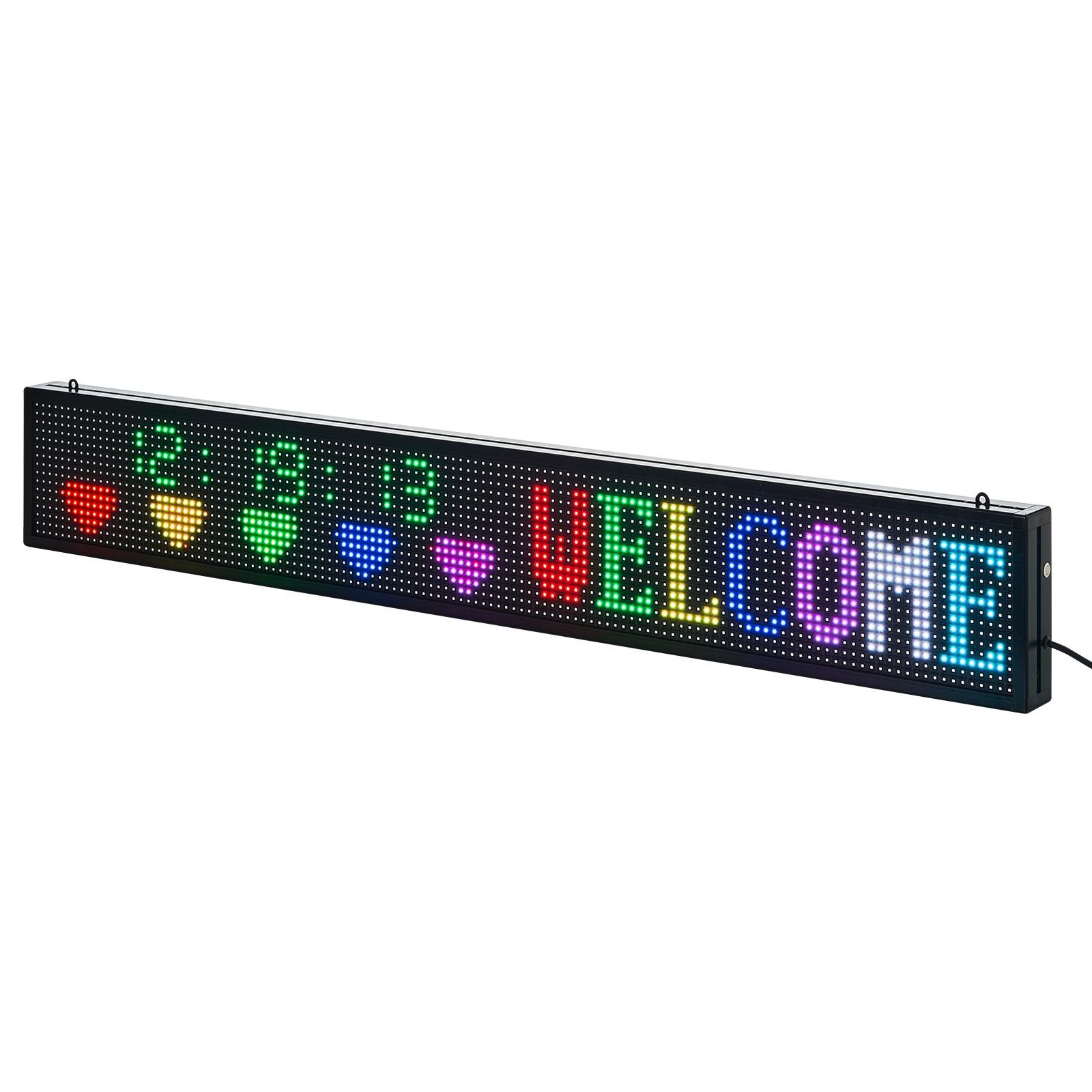VEVOR 52x8in Programmable LED Sign Digital Scrolling Display Board P10Full-color