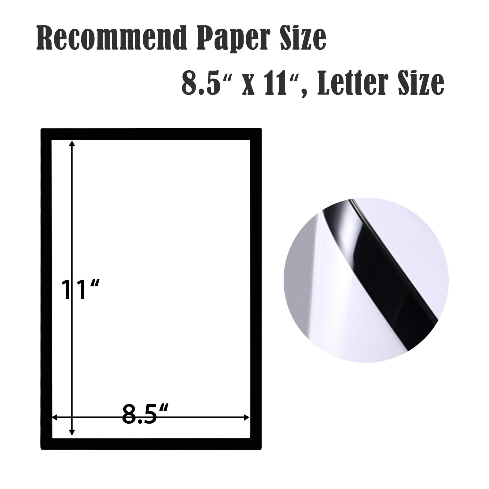 JIUYE 24Pcs 8.5×11 Magnetic Sign Holder Wall Mount,Self-Adhesive 24Pcs, Black