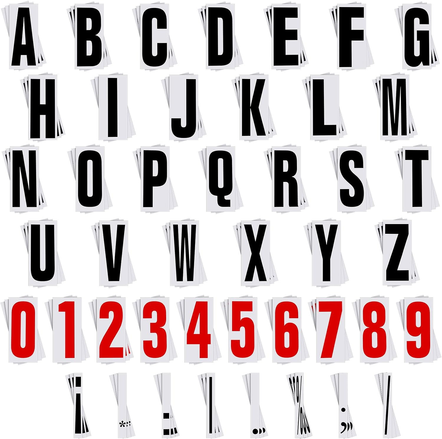 400 Pcs Marquee Sign Letters Flexible Plastic Letters on Flexible Panel for Outd