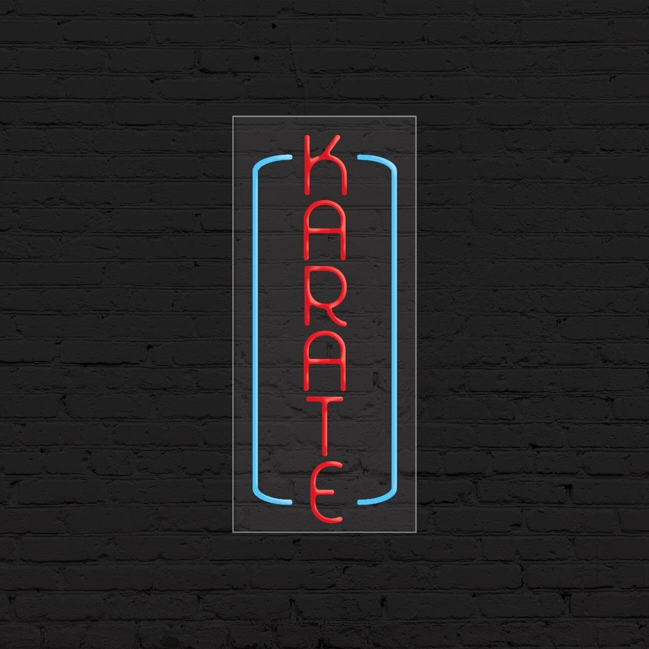 Karate Sign for Business Displays | LED Flex Neon | 13&Prime;W x 32&Prime;H x 1&Prime;D