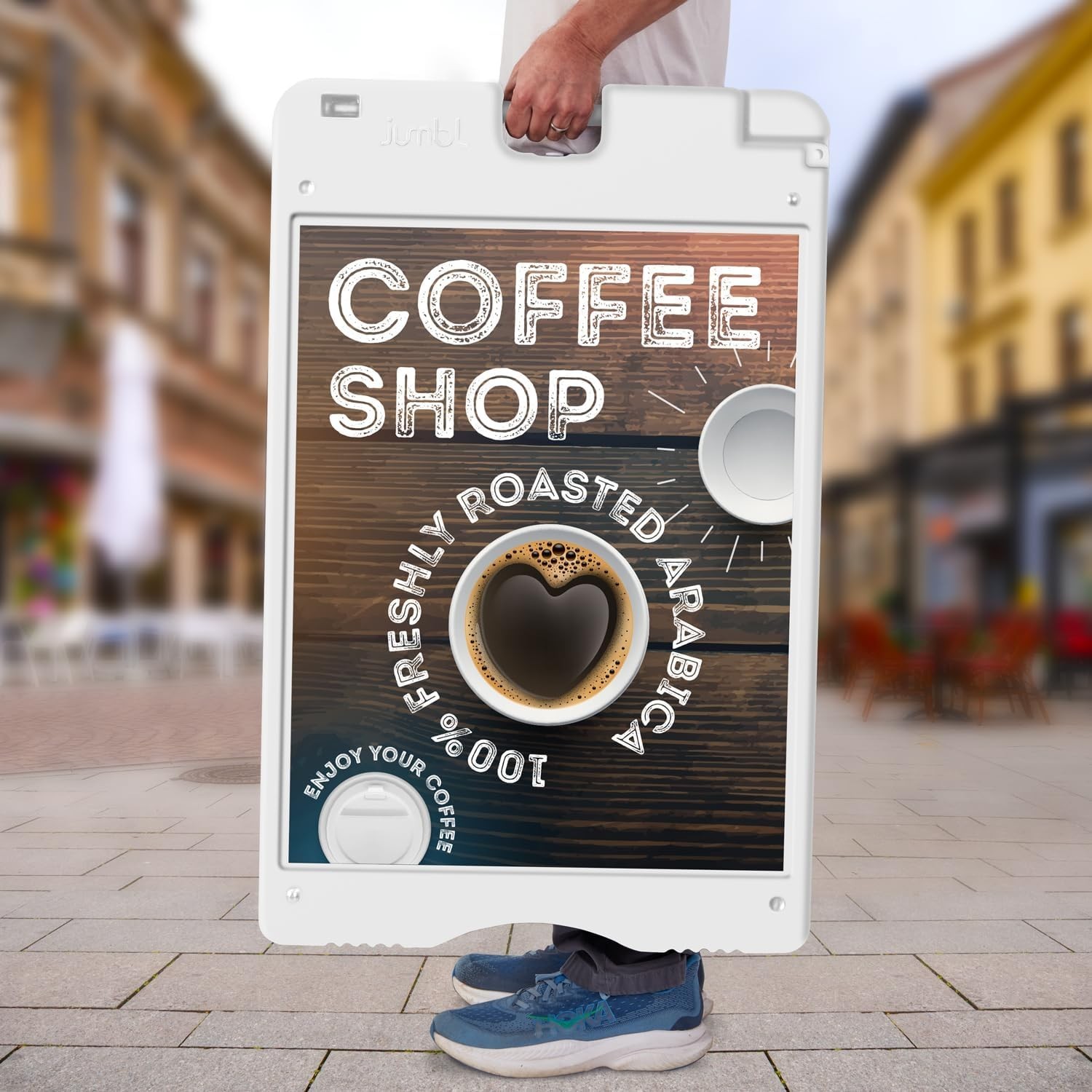 A-Frame Signboard 22” x 28” Display Surface – Large Outdoor Sandwich Board