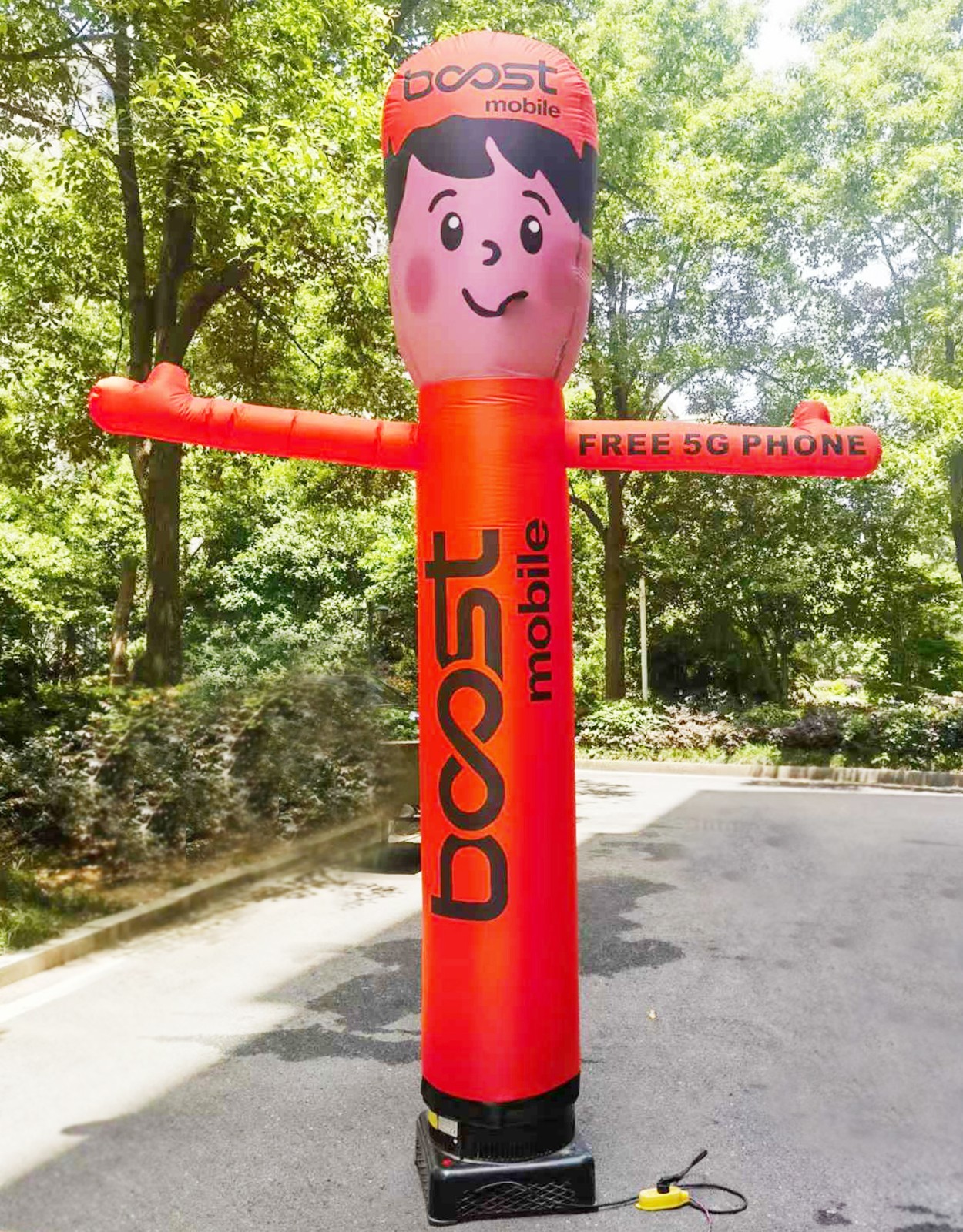 10ft Tall Boost Mobile Inflatable Waving Man {Without Blower}