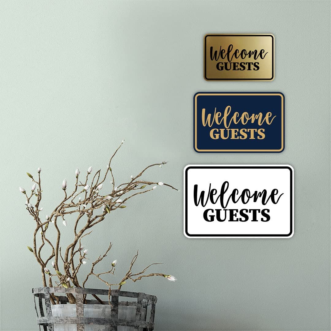 Signs ByLITA Classic Framed, Welcome Guests Wall or Door Sign