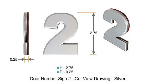 1 PCS – Apartment Number Sign/Mailbox Number Sign,. Letter 2A ….ref0420