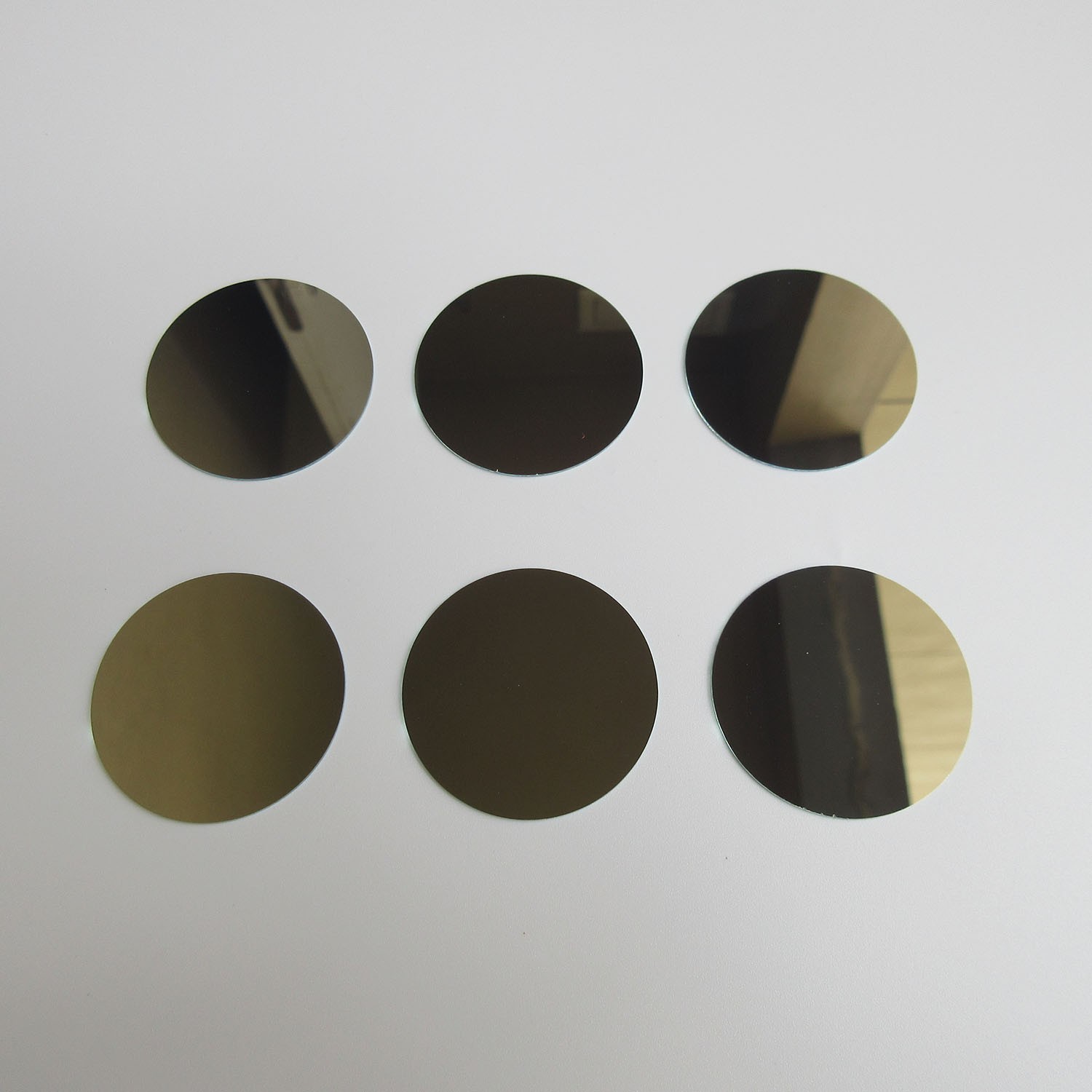 Blank Glass Gobos 2-sides Mirrored Color 37.5mm Diameter Quantity 1000 Pieces
