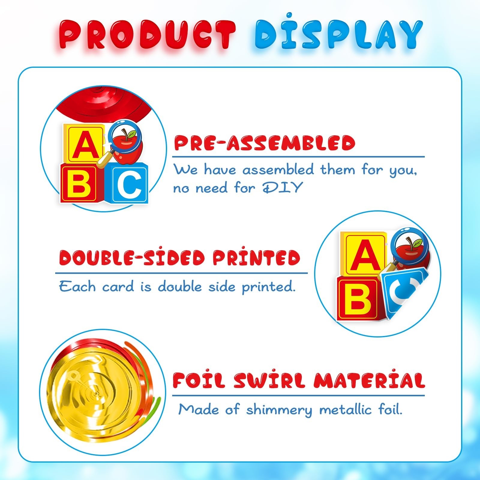 Back to School Banner with Hanging Swirls, Hanging Back to School Decorations…