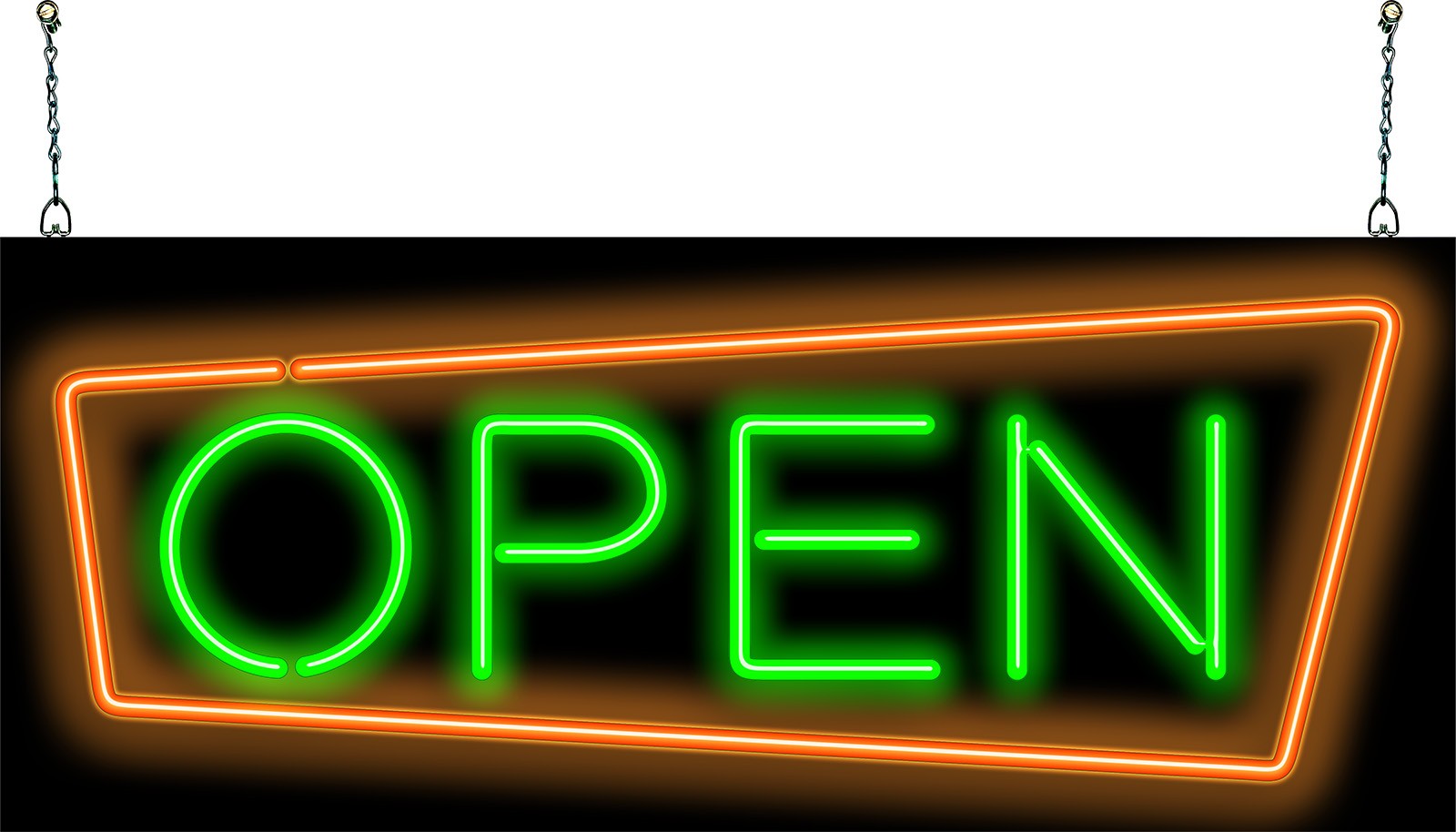 Retro Open Neon Sign – Large 32&Prime; x 13&Prime; – Real Neon Sign Attracts More Customers