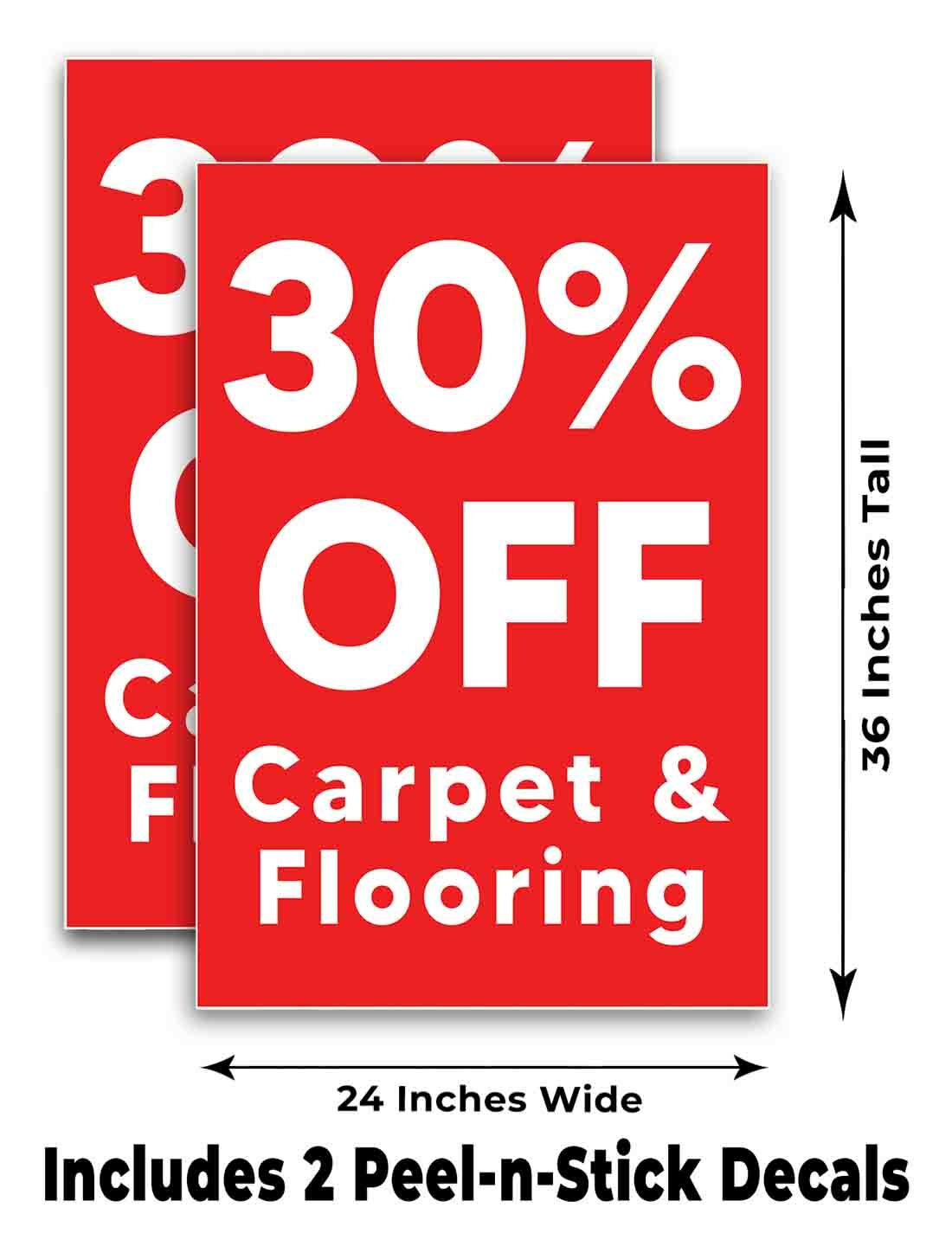 30% Off Carpet & Flooring Signicade 24×36 A Frame Sidewalk Sign Double Sided