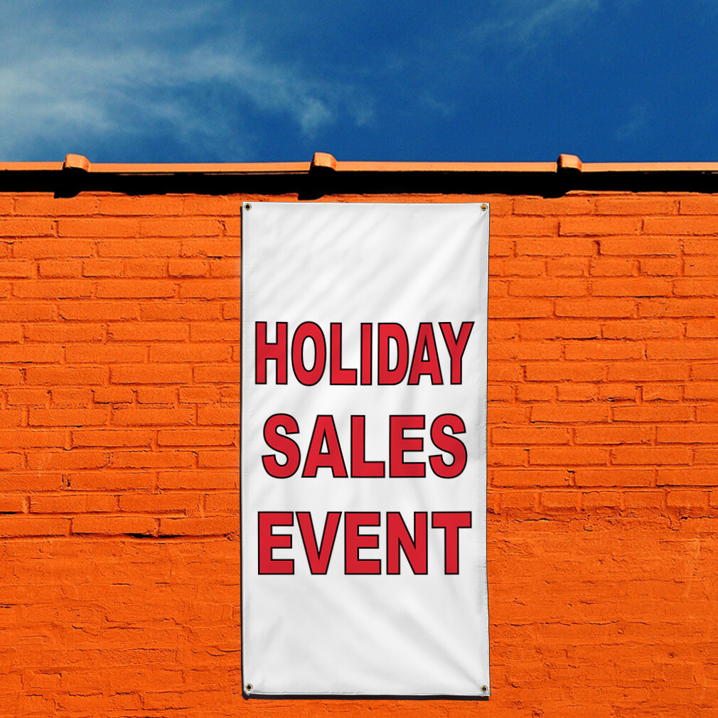 Vertical Vinyl Banner Multiple Sizes Outdoor Weatherproof Industrial Yard Signs