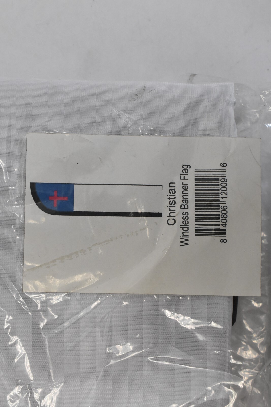 Christian Windless Advertising Swooper Flag Church Flag Blue White Red Cross