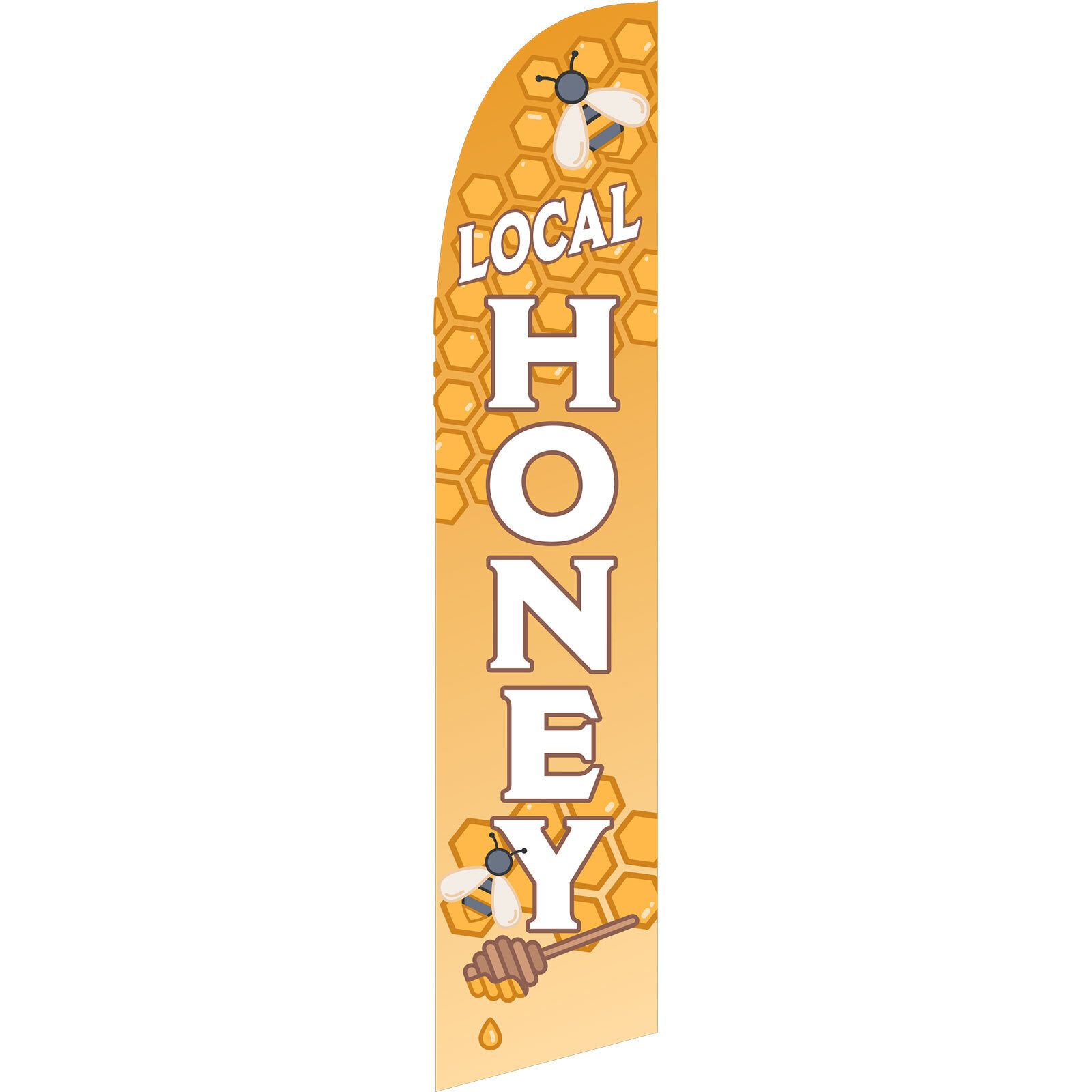 Local Honey 3 ft X 11 1/2 ft Swooper Flag
