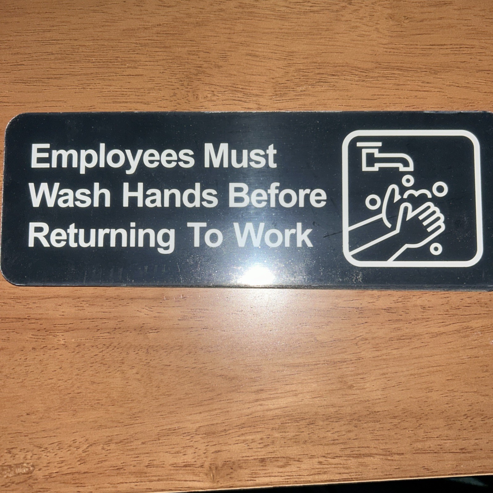 employees must wash hands sign Brings 4 In Pack