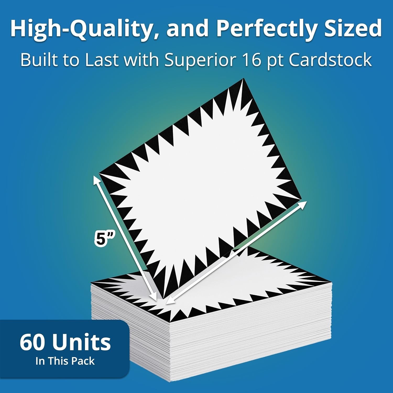 60 Pack White Sign Price Bursts 4×6 Inches Signage for Sales Promotions Store…