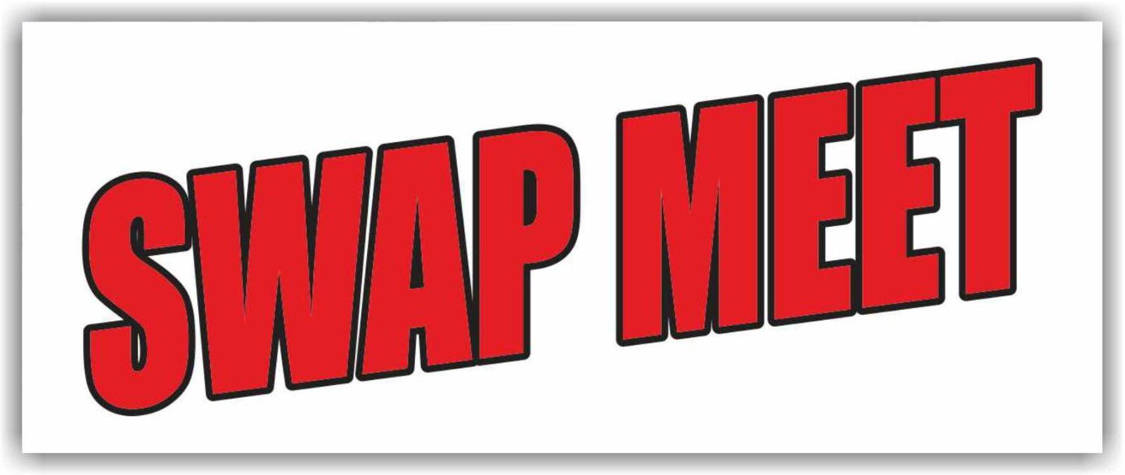 SWAP MEET Advertising Banner Vinyl Sign Flea Market Antique Outdoor Mall Bazaar