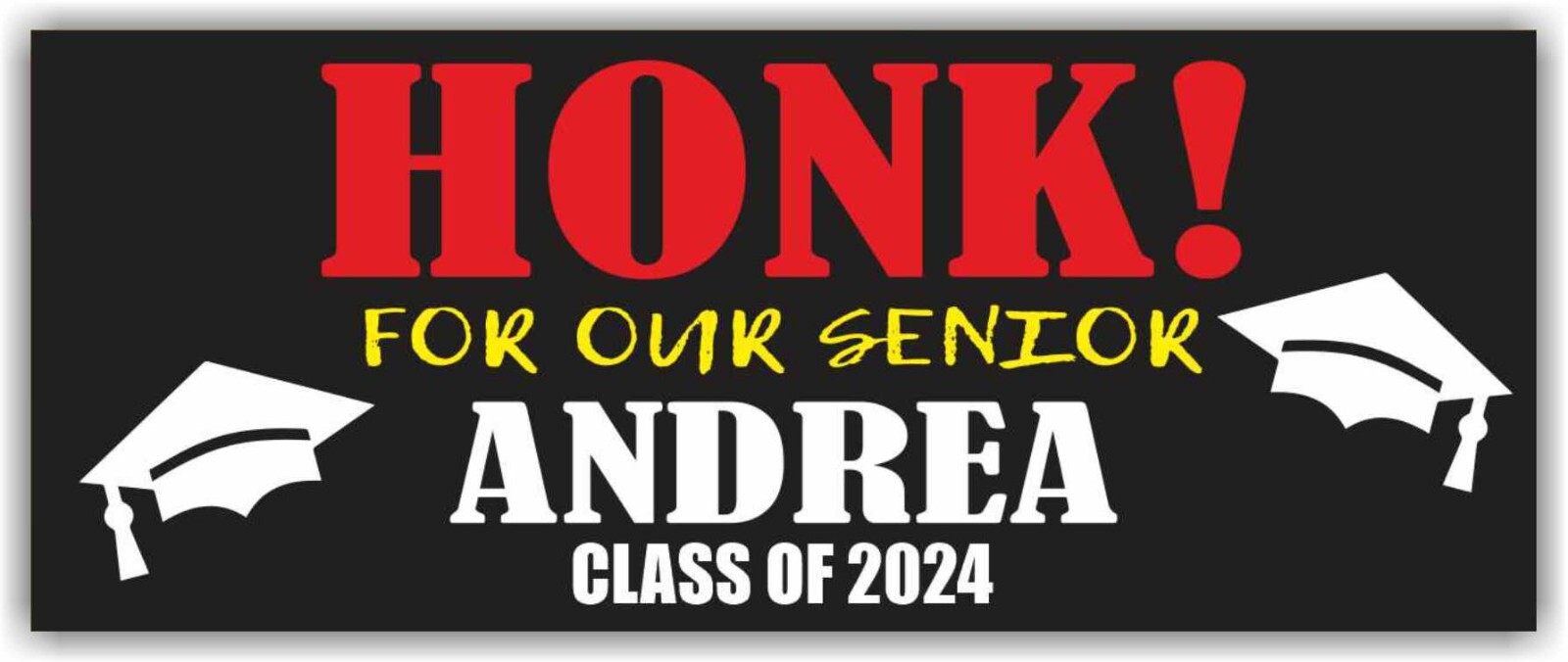HONK CLASS 2024 Advertising Banner Vinyl Mesh Sign School University Graduation