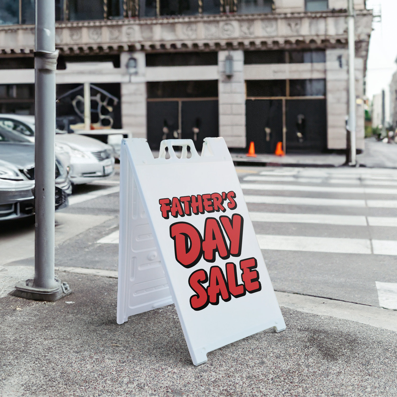 Fathers Day Sale Heavy Duty A-Frame Sidewalk Sign Special Offers Retail Gift Big