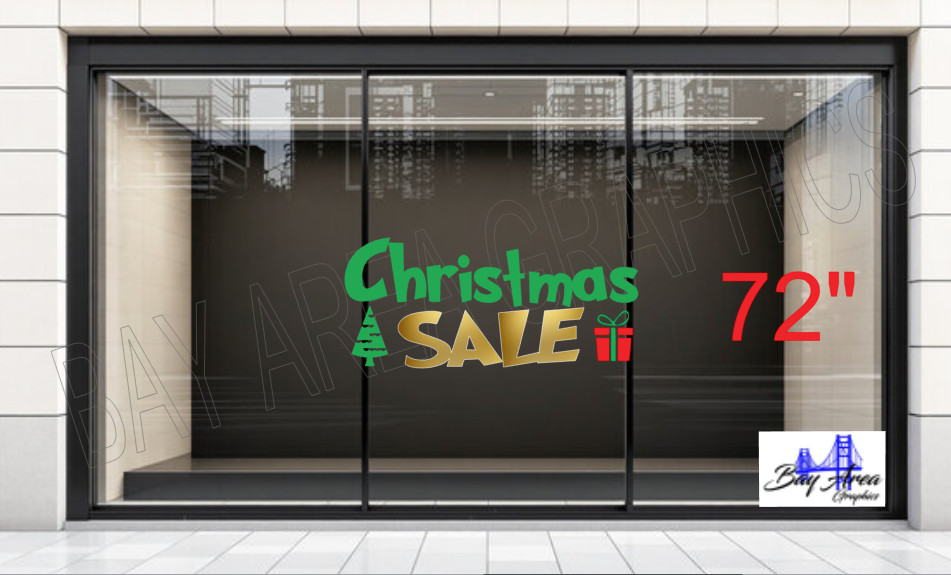 Christmas SALE Vinyl Window Sign Exterior Waterproof Oracal 651 made in USA