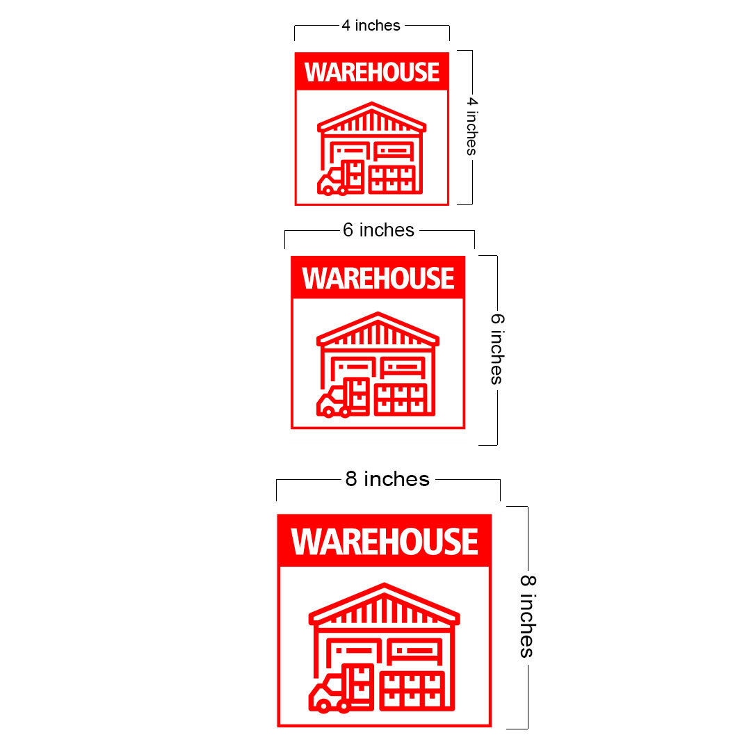 Square Plus Warehouse Wall or Door Sign | Health & Safety Warehouse Business