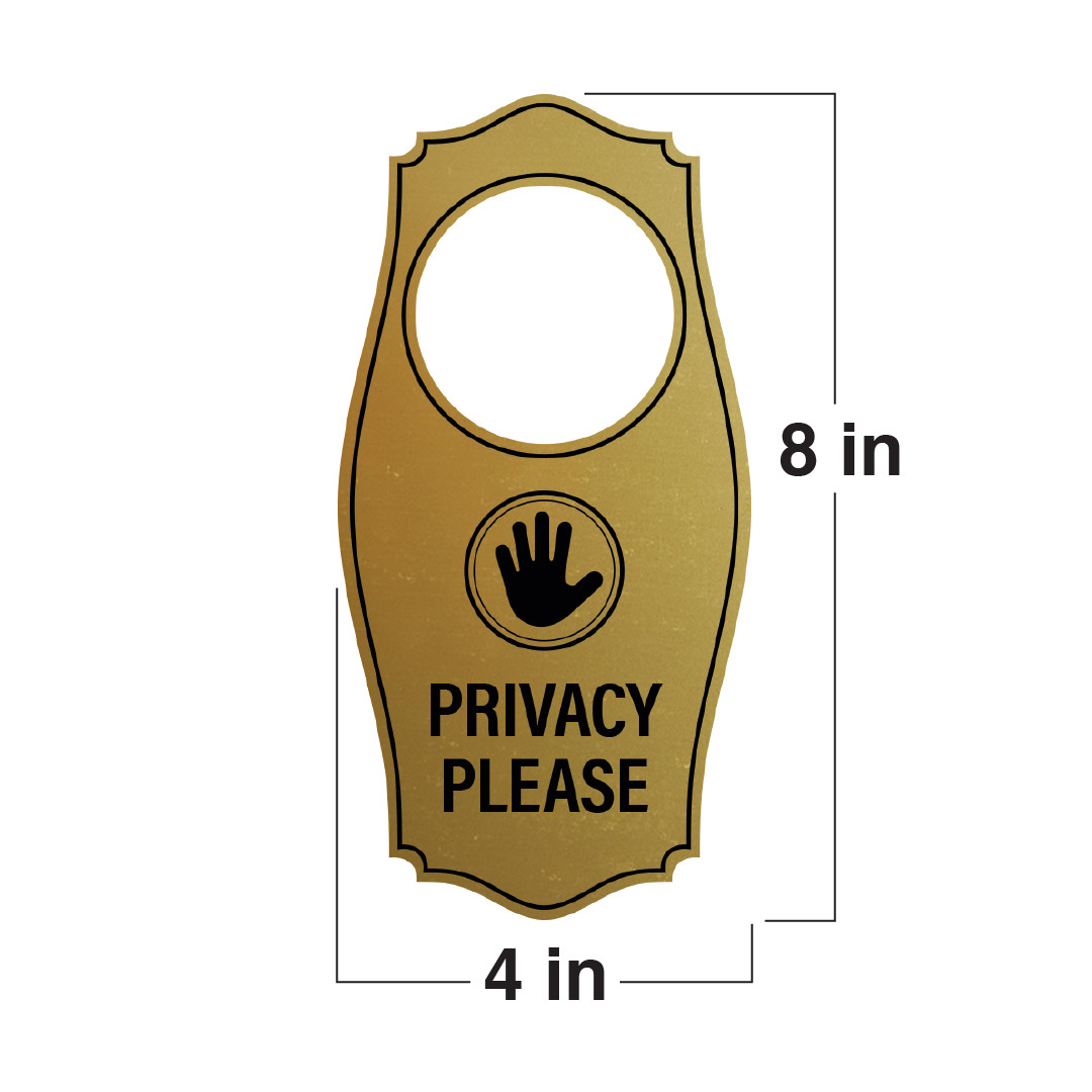 Signs ByLITA Privacy Please Door Hanger