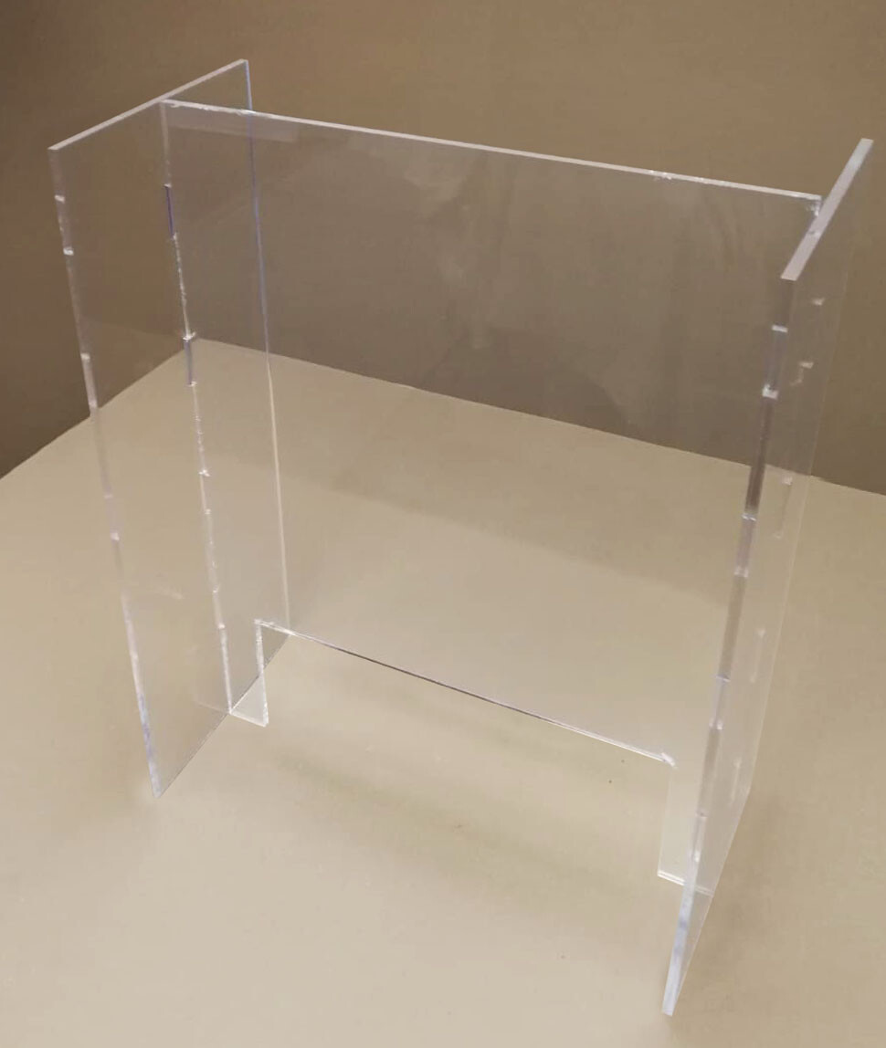 Spuckschutzwand – 0 3/16in Plexi Stellscreen -trennwand – Spuck-Schutz 23 5/8×27