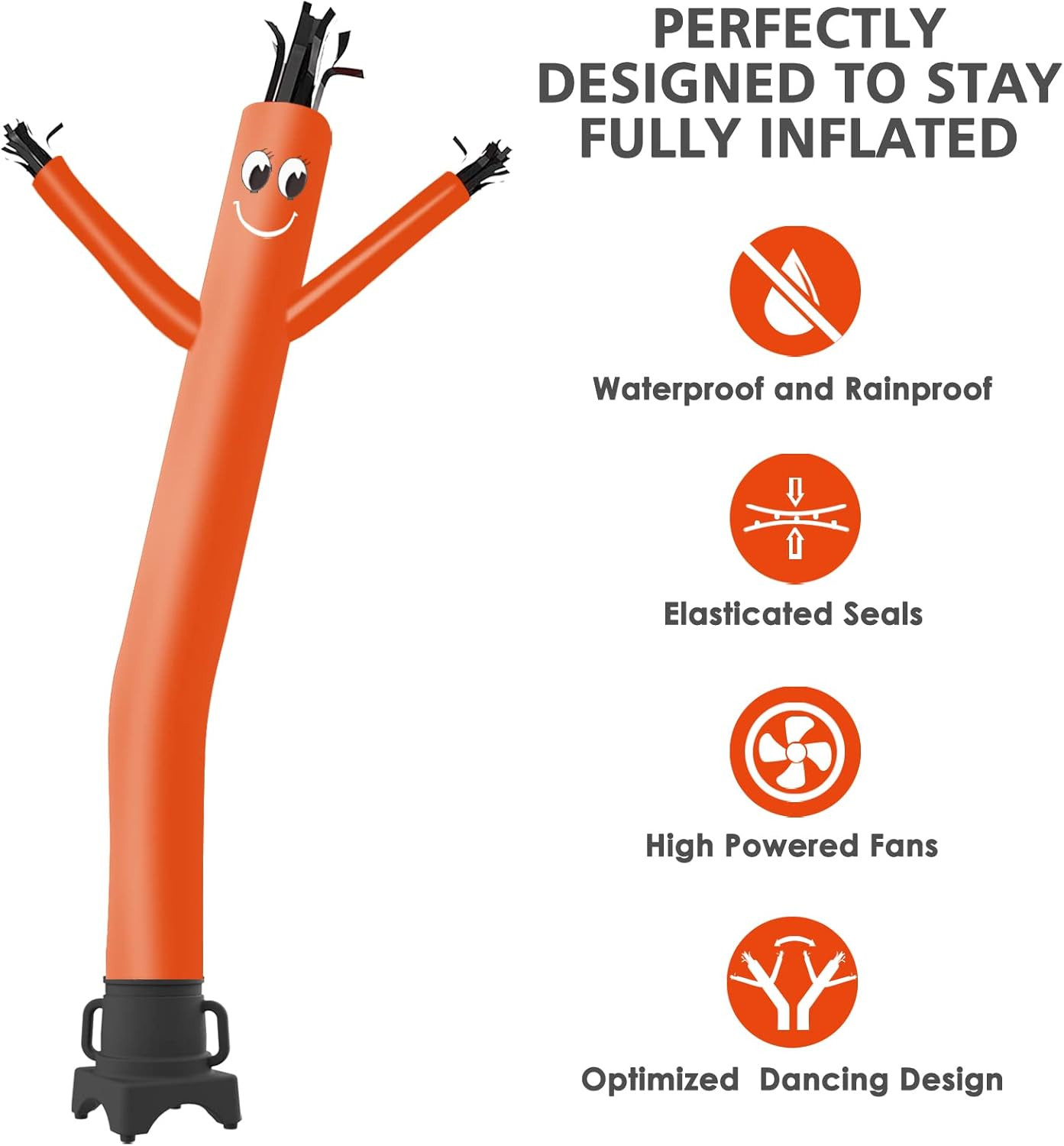 8FT Fly Puppet Dancer with 1/3Hp Blower Complete Set (Orange)