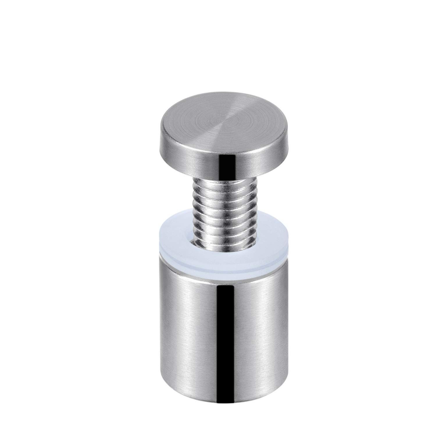 Favide 48 Packs Sign Standoff Screws Advertising 3/4 x 1 Inch, Silver