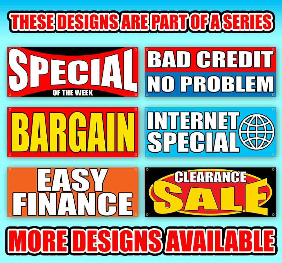 100% APPROVED YOUR CREDIT Advertising Vinyl Banner Flag Sign Many Sizes USA SALE