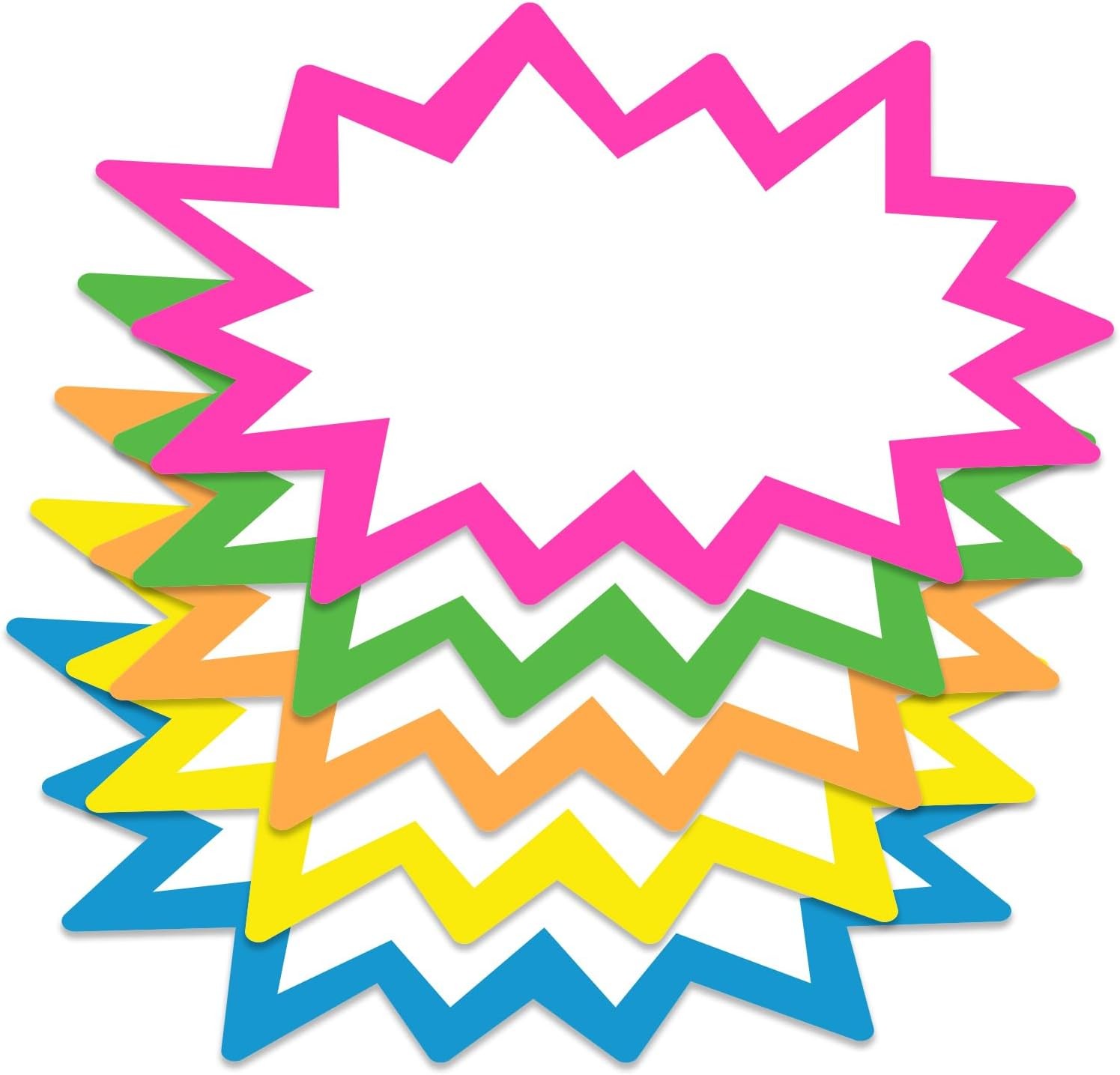 200pcs Starburst Price Tags 2×3 Yard Sale Garage Sale Signs Retail Labels