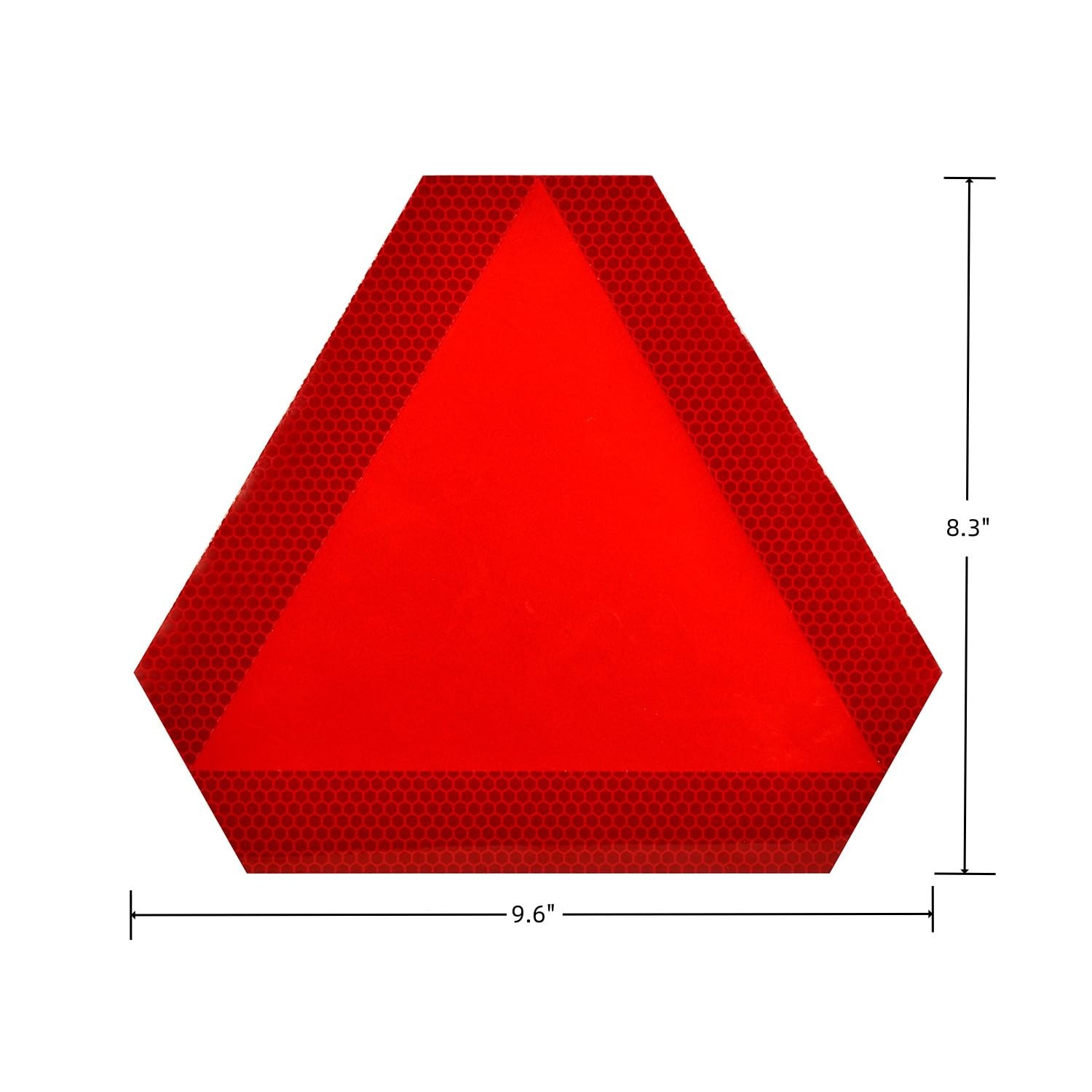 Slow Moving Vehicle Triangle Reflective Sticker, 9.6 x 8.3 Inches, Safety Sig…