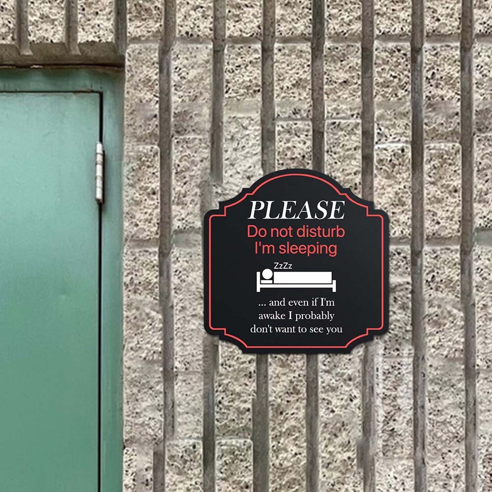 Heritage Plus Please Do Not Disturb I&rsquo;m Sleeping Wall or Door Sign