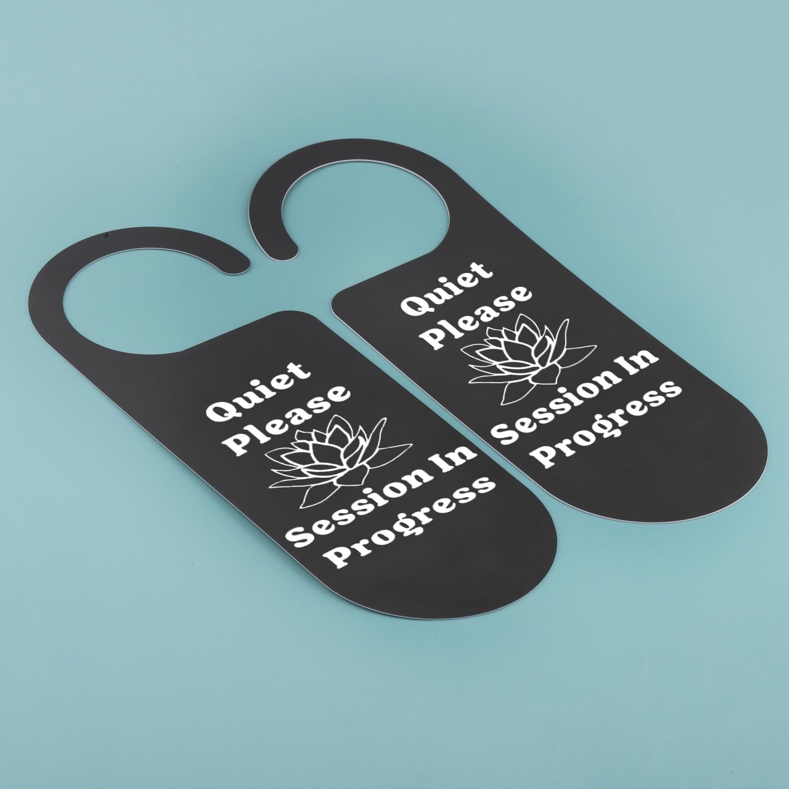 2 Pcs Do Not Disturb Door Hanger Sign Quiet Please Session In Progress Sign f…