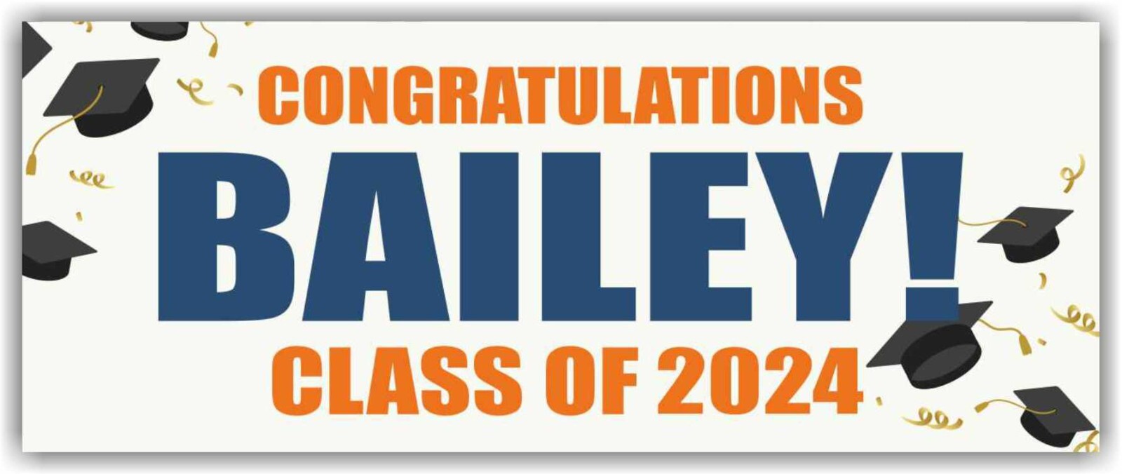 CLASS OF 2024 Advertising Banner Vinyl Mesh Sign School University Graduate