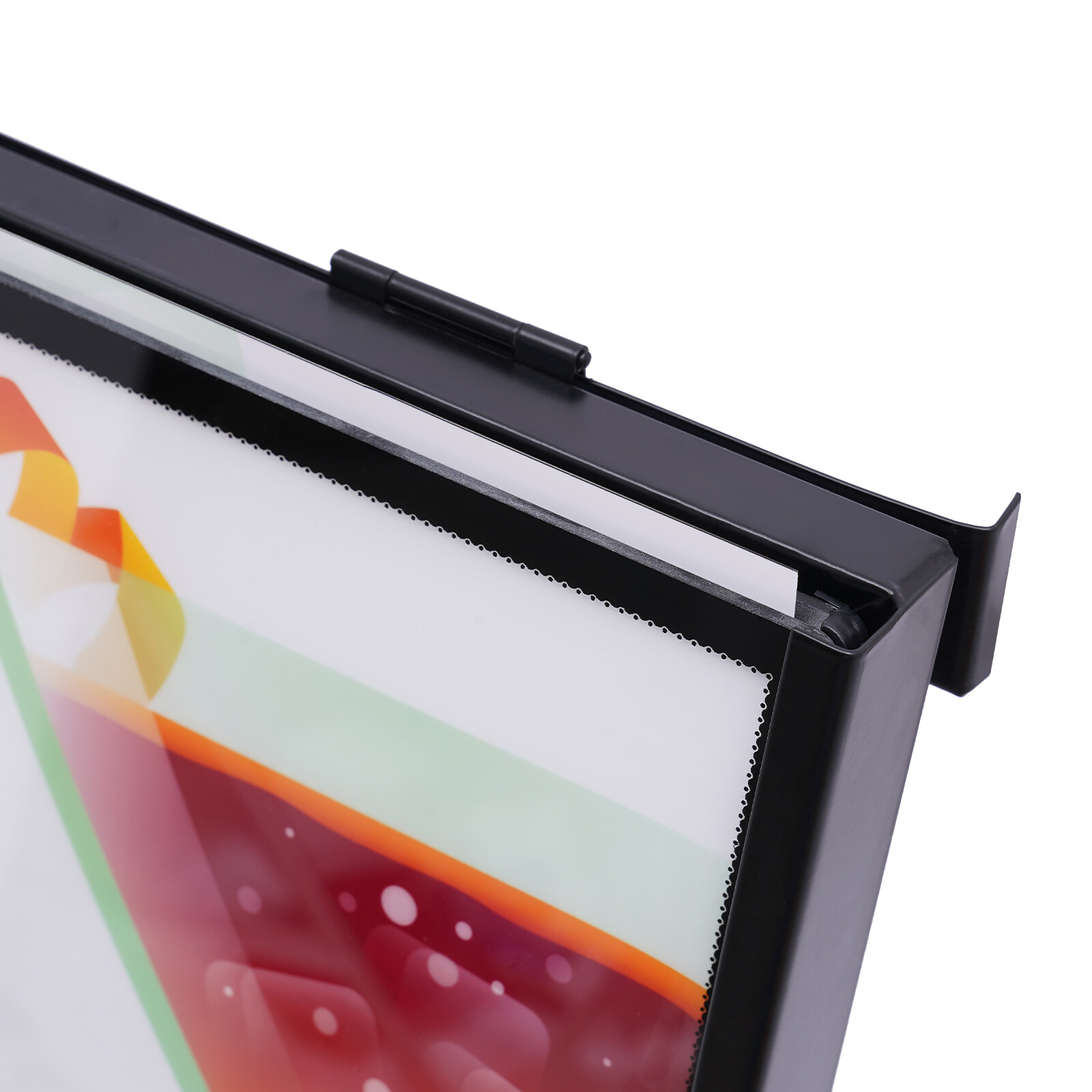 Floor Standing LED Movie Poster Frame Lightbox 24V 36W 23.6 × 35.4 In Black