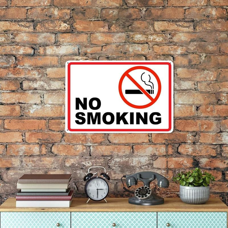 No Fires Outdoor, Uv Printed Rust Free Aluminum 12 X 8 In,Yard Sign for Home, Bu