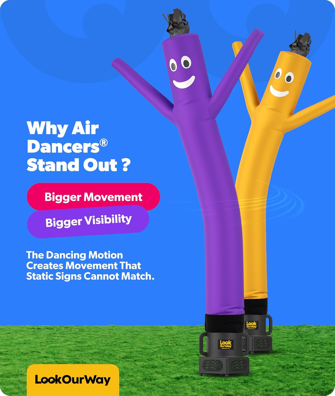 Air Dancers Wacky Waving Inflatable Tube Guy – 7Ft Tall Inflatable Advertising W