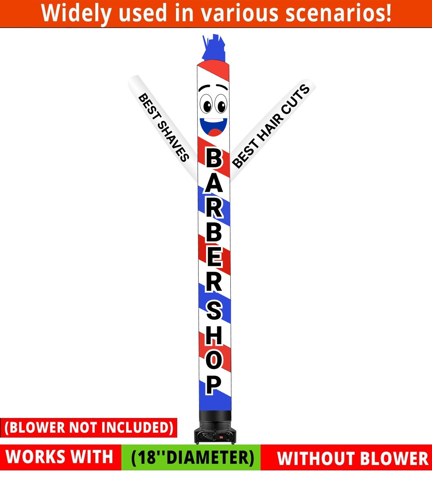 18ft Barber Shop Air Inflatable Dancer for Outdoor Advertising (Without Blower)