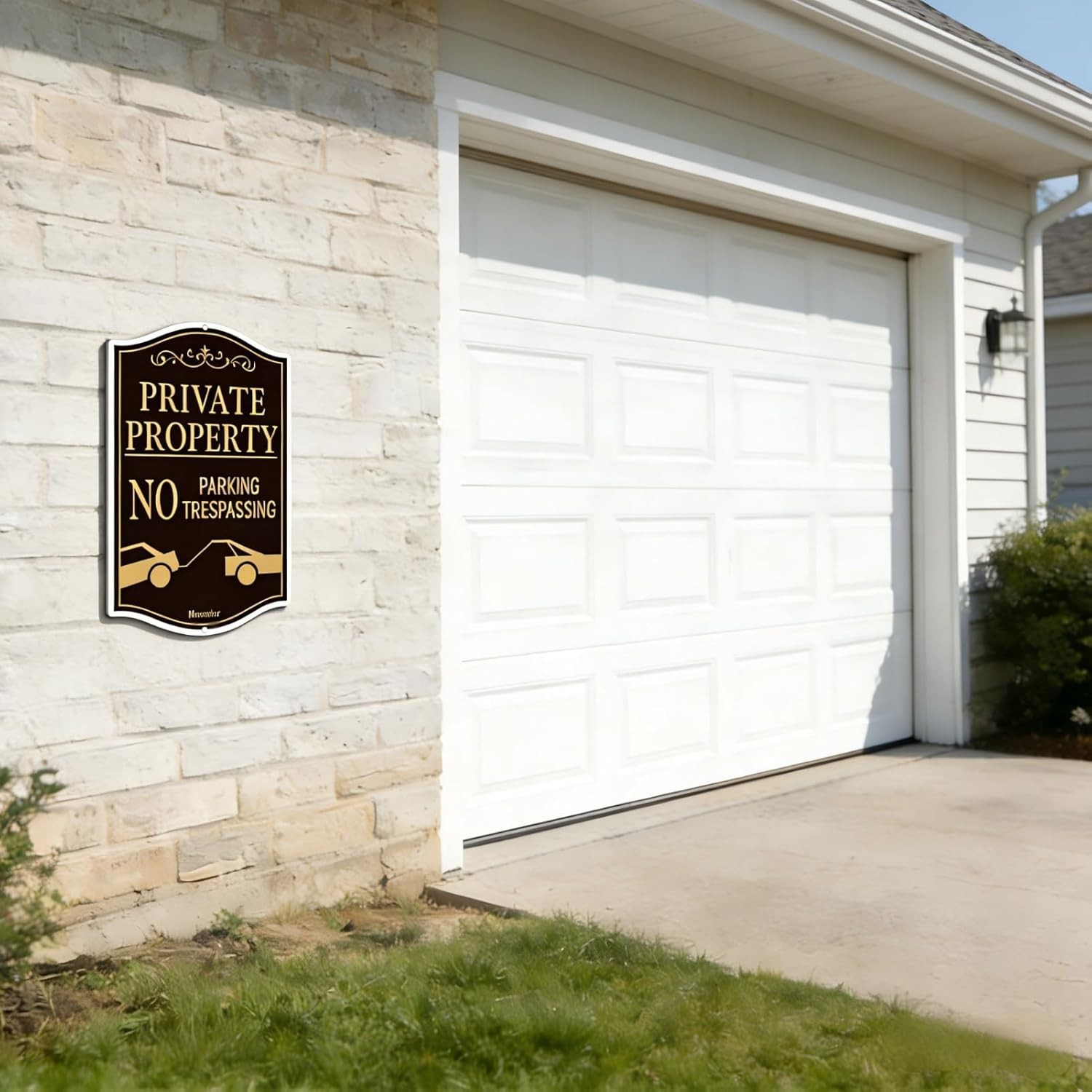 Private Property No Parking Signs – 2-Pack 12&Prime; x 18&Prime; Reflective & Waterproof