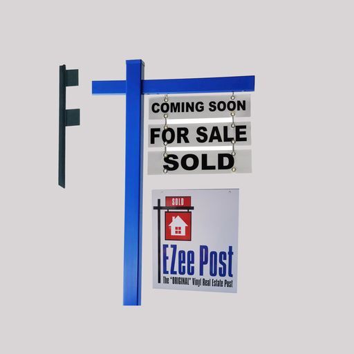 Real Estate Sign Post Kit- Blue