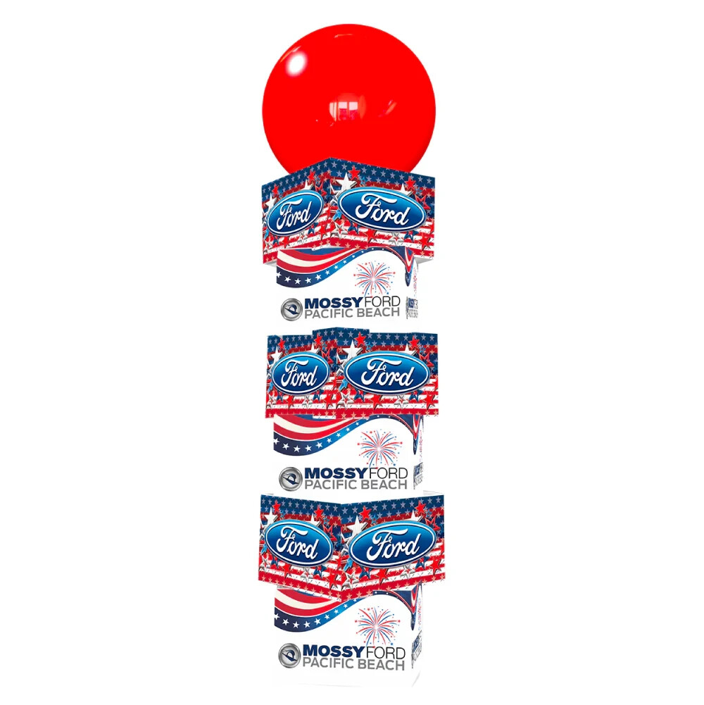 PermaShine Printed Balloon Tower Car Dealer Advertisement Sale Seasonal Holiday