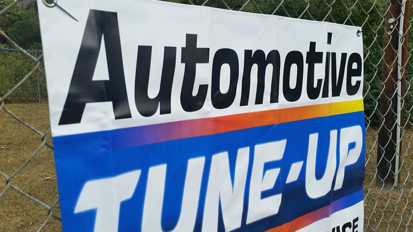 2×3 AUTOMOTIVE TUNE-UP SERVICE Repair Outdoor Indoor Wall Banner Open Sign Shop