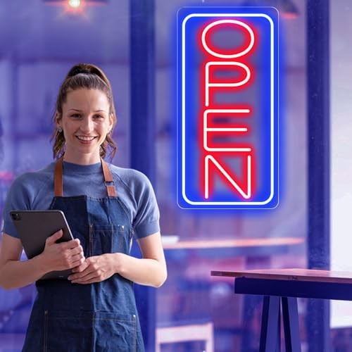 22&Prime; X 11&Prime; Led Neon Open Signs for Business Ultra Bright Plug In Electric Light