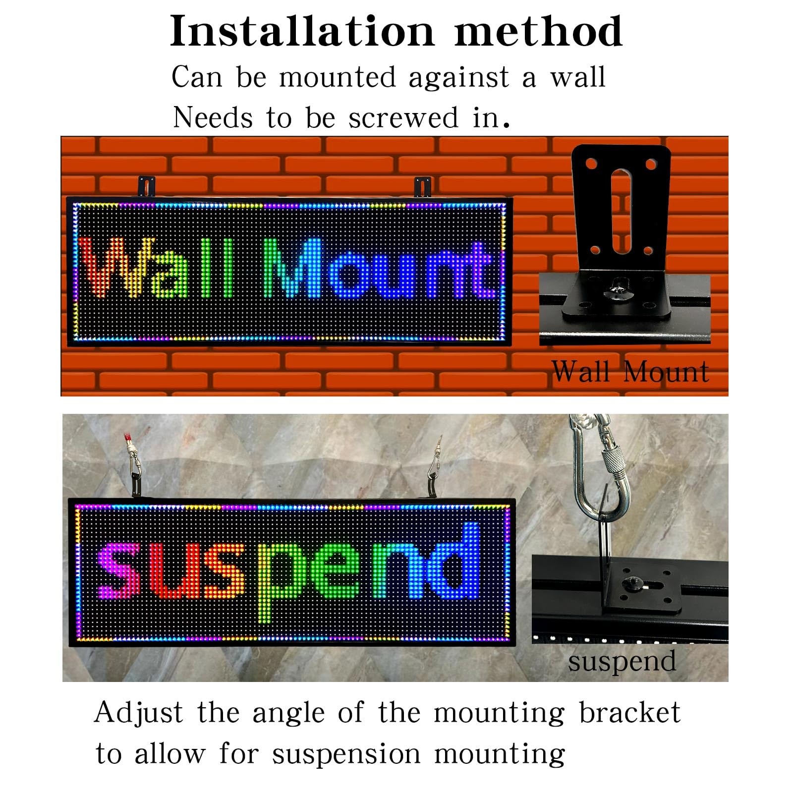 JINBLIZZARD 39&Prime;×14&Prime; Programmable Led Sign – Scrolling for Business Ads