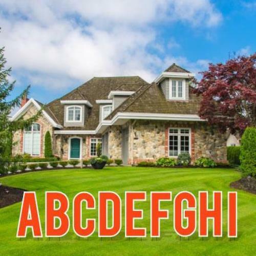 Cut-out Alphabet Kit – Pack of 3 Sets – 18&Prime; Corrugated Plastic Yard Letters