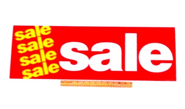 CUSTOMER FAVORITE!!! RETAIL STORE 28&Prime; LONG WINDOW POSTER SALE ADVERTISING BANNER