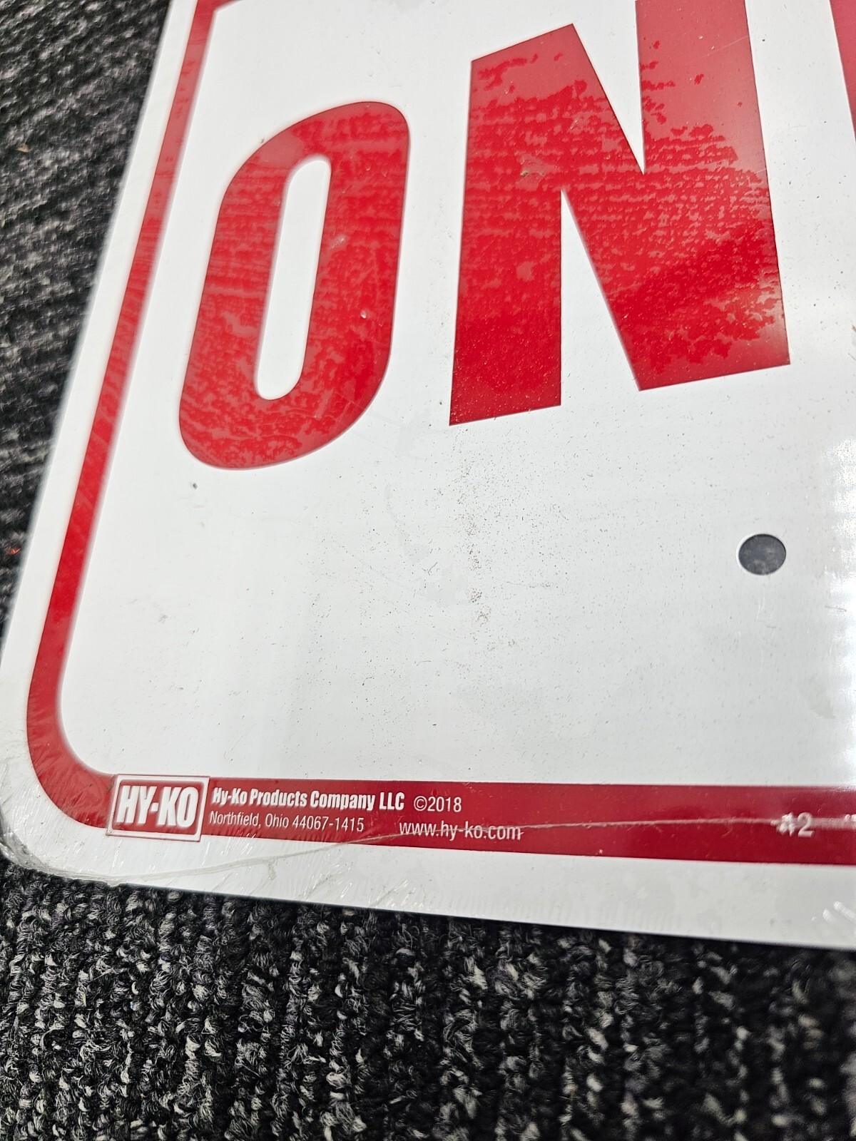 HY-KO Products TENANT PARKING ONLY Aluminum Sign 12 In x 18 In HW-42