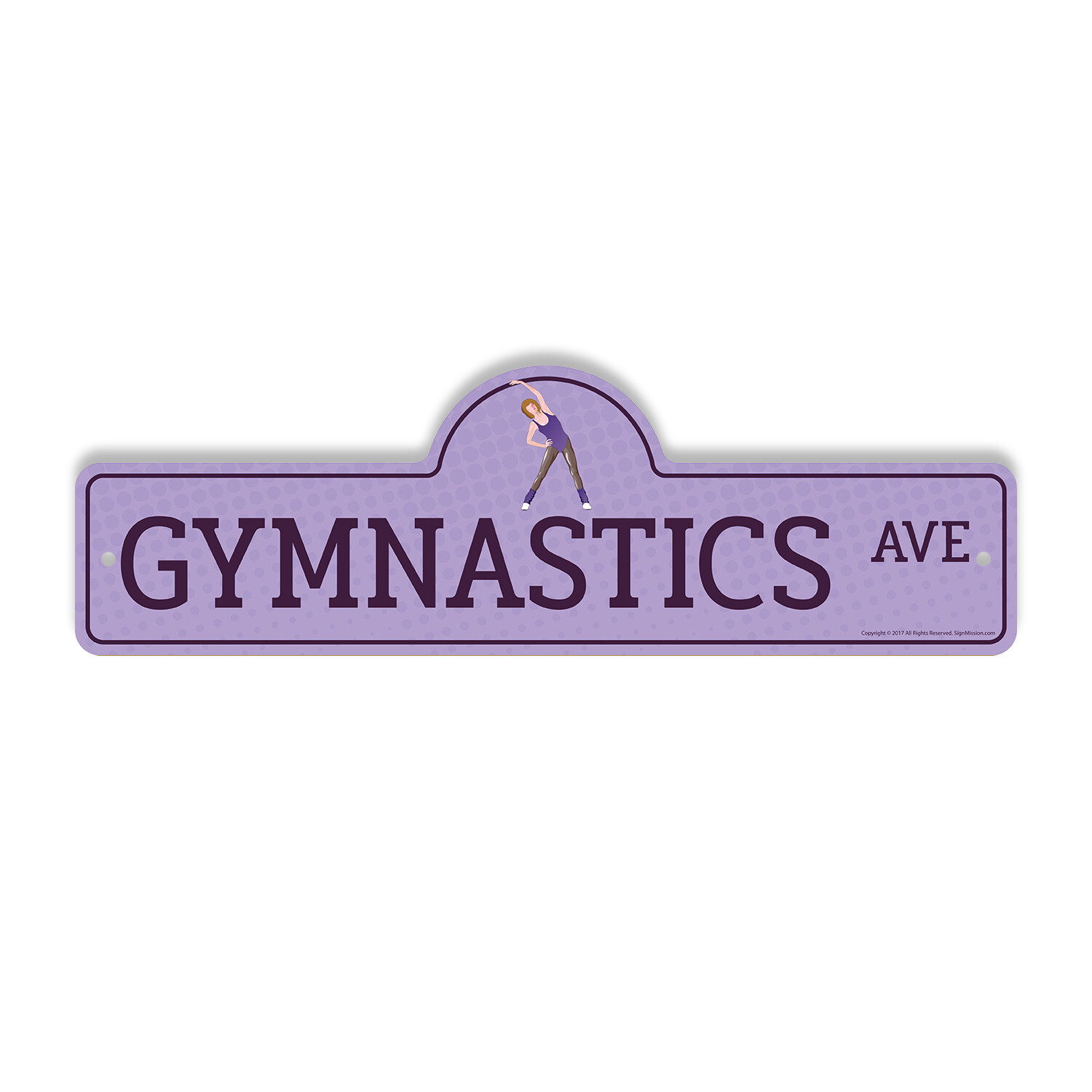 Gymnastics Plastic Street Sign Crossing Xing Gift Novelty Funny