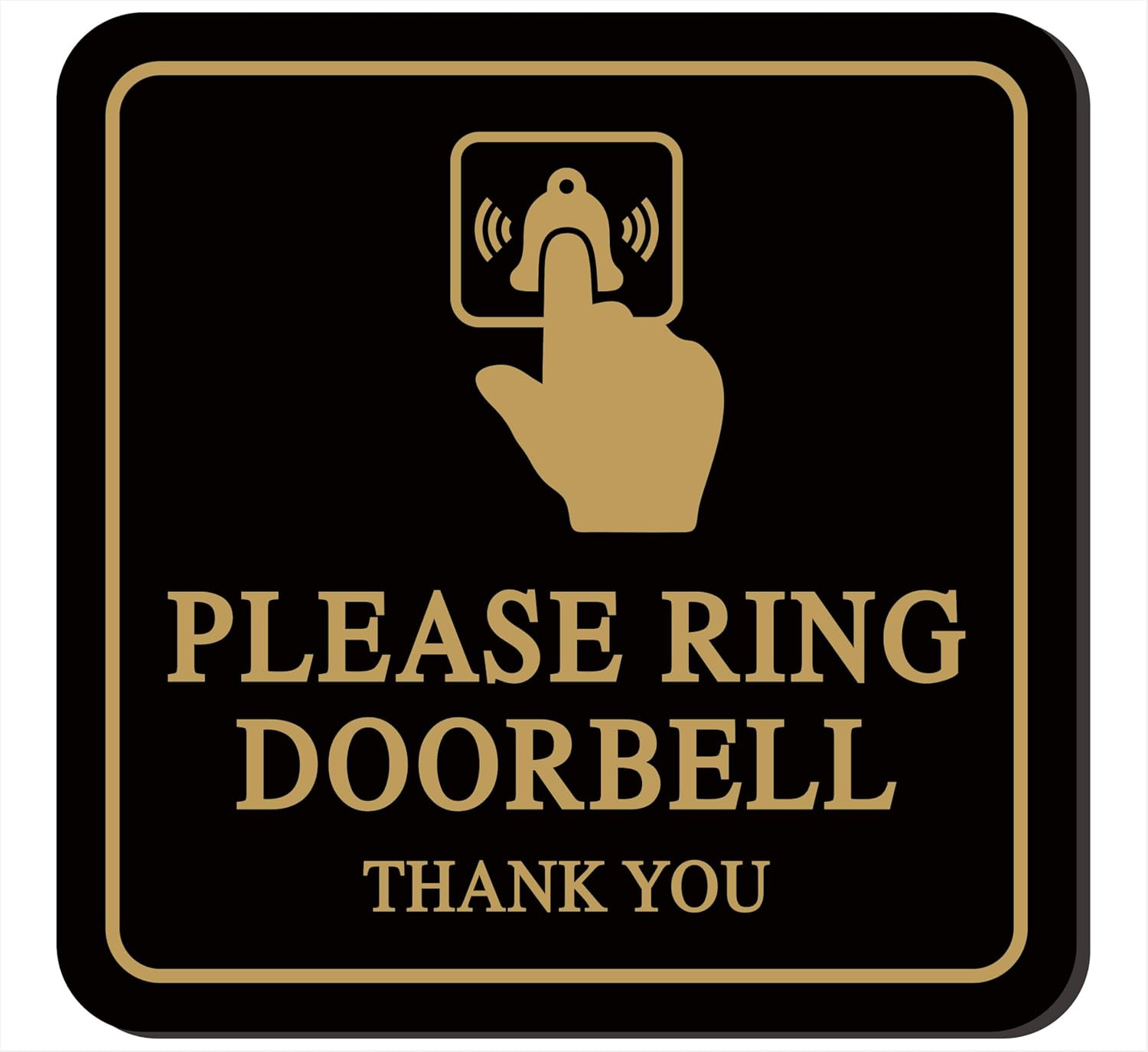 Please Ring Doorbell Sign – Premium Durable Frosted Acrylic Material, Super Stro